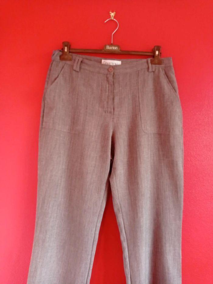 Pantalon Collection L Marron taille 42 - photo numéro 3