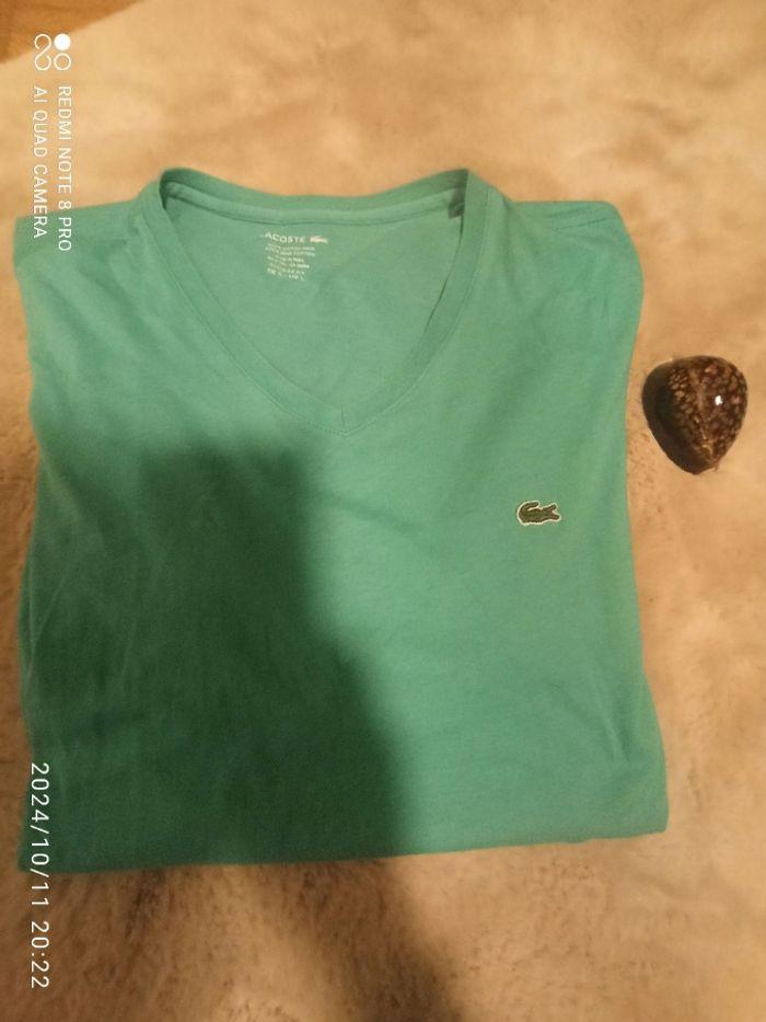 T'shirt Lacoste vert - photo numéro 1