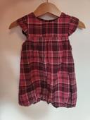 Robe rose gros carreaux effet Burberry - 12 mois -