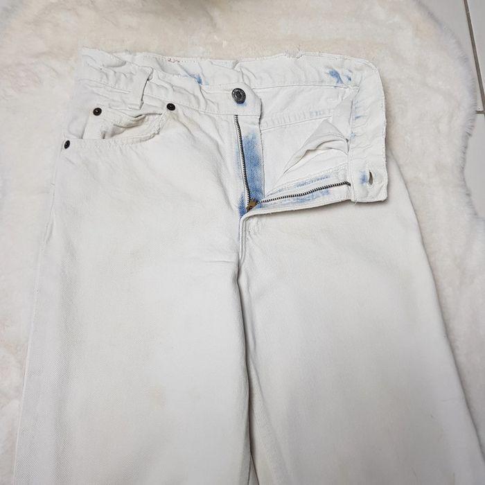 Jean Levi's 581 W27 L32 Made in USA Blanc - photo numéro 4