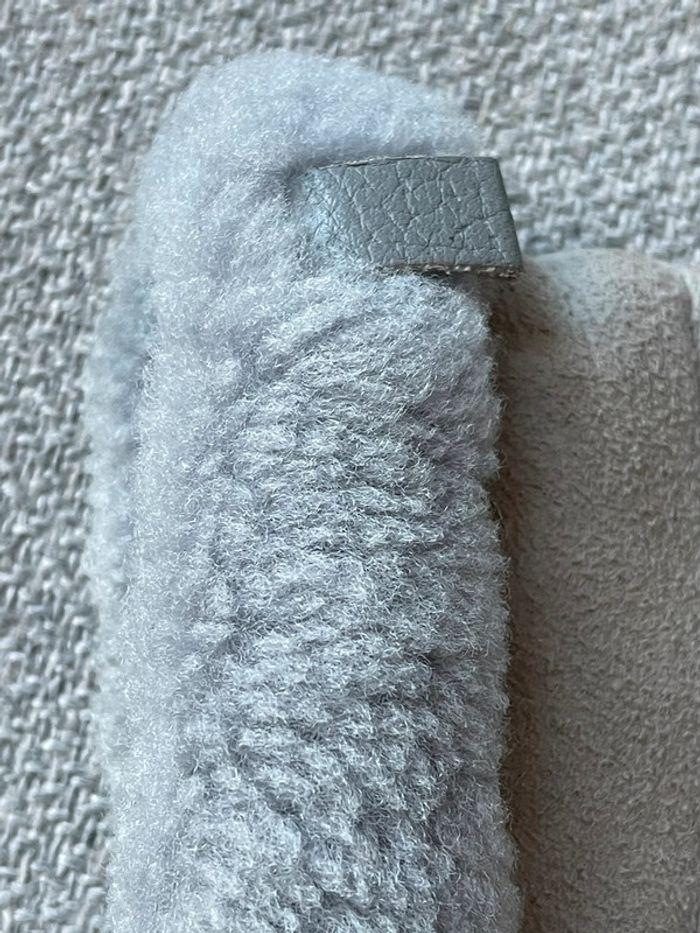 Gants gris UGG authentiques taille M en peau de mouton retournée - photo numéro 13