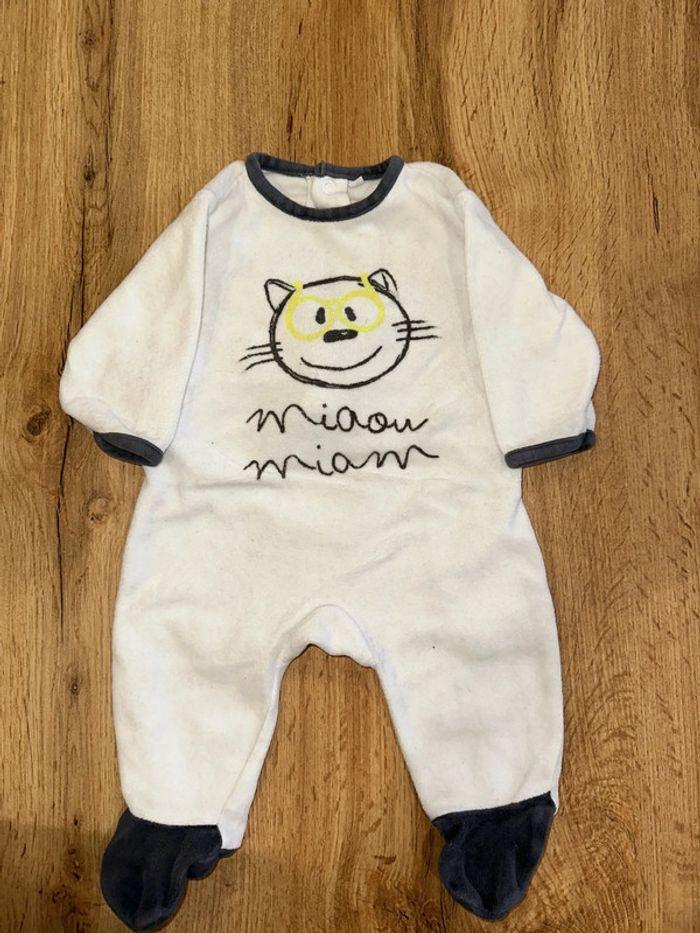 Pyjama bébé petit chat - photo numéro 1