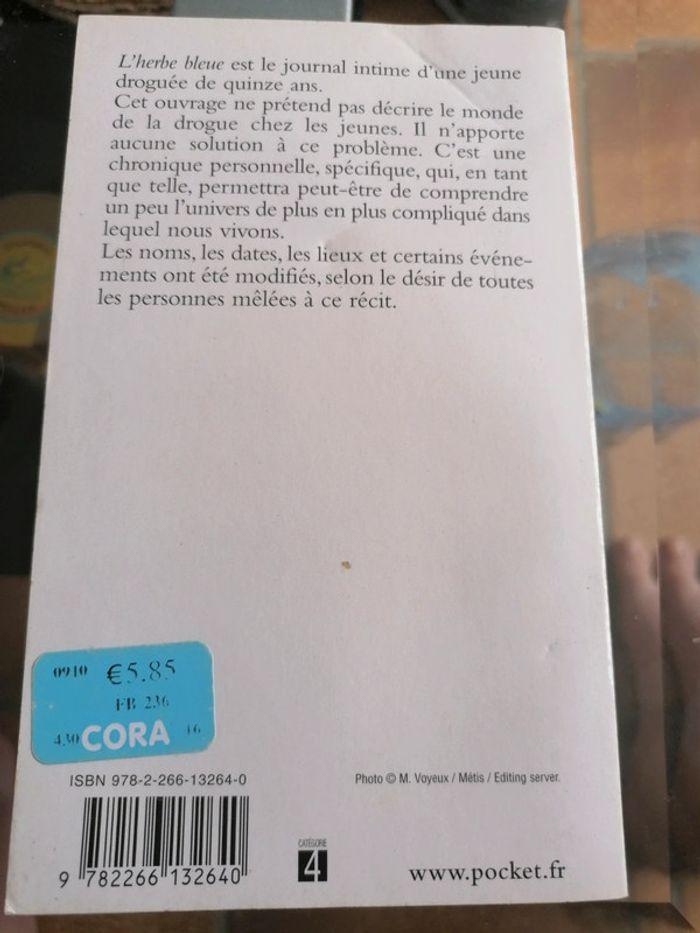 Livre "l'herbe bleue" journal intime d'une jeune droguée - photo numéro 2