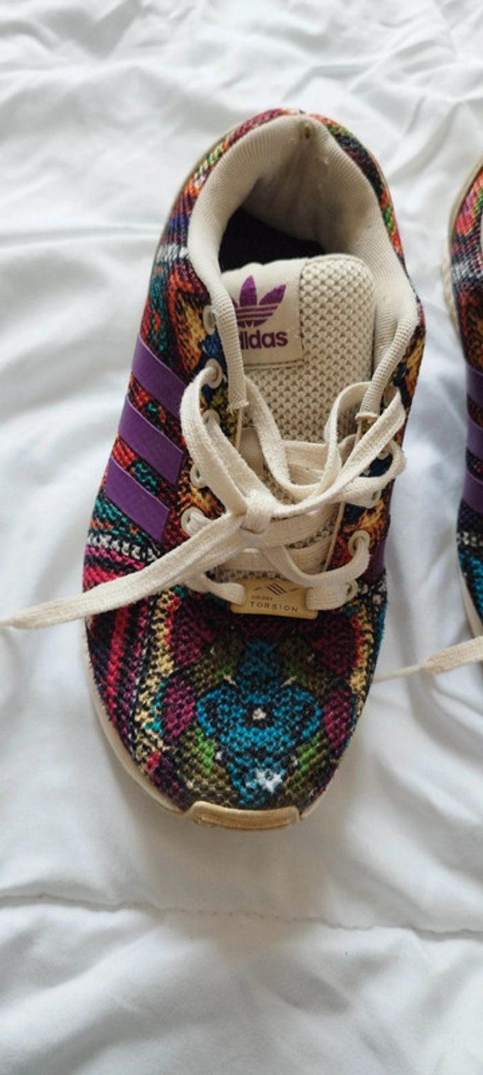 Baskets adidas zx flux w multicolor s76593 - photo numéro 2