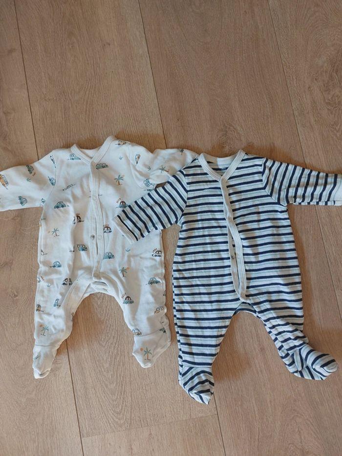 Lot de 2 pyjamas 1 mois - photo numéro 1