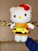 Peluche Hello Kitty déguisement Hamburger