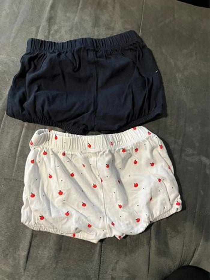 Lot 2 shorts bébé 12 mois - photo numéro 2