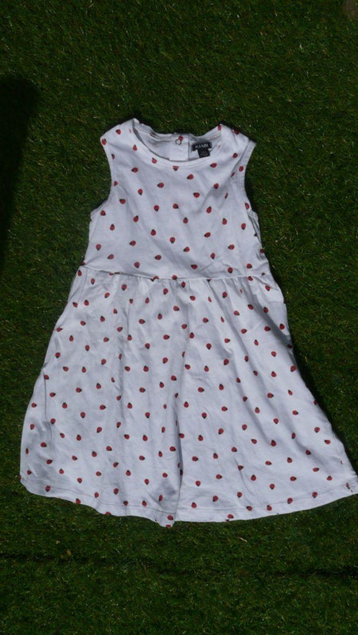 Robe blanche Coccinelle Kiabi 36 mois/3 ans - photo numéro 1