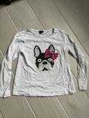 T-shirt manches longue chien