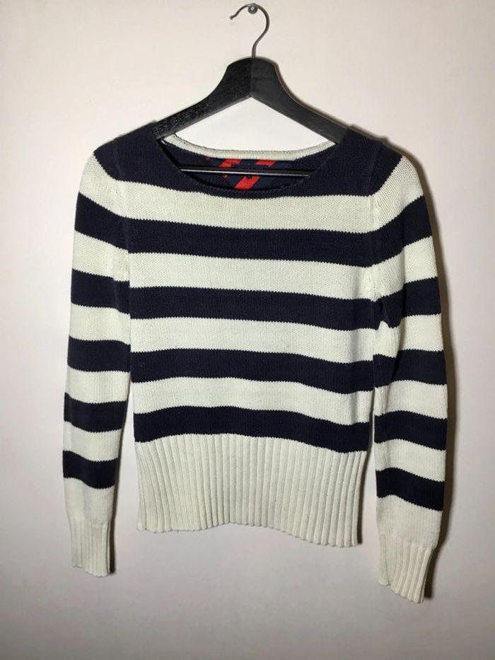 Pull marinière pour femme Tommy Hilfiger taille S 052 - photo numéro 1