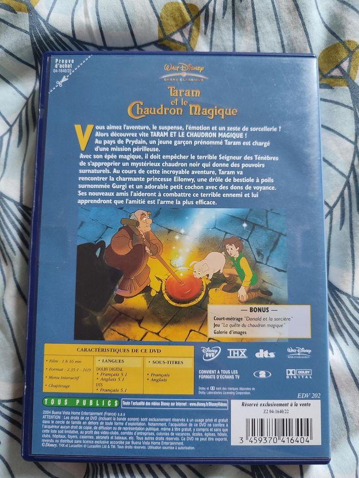 A saisir : DVD Disney  " taram et le chaudron magique" ( bien lire) - photo numéro 2