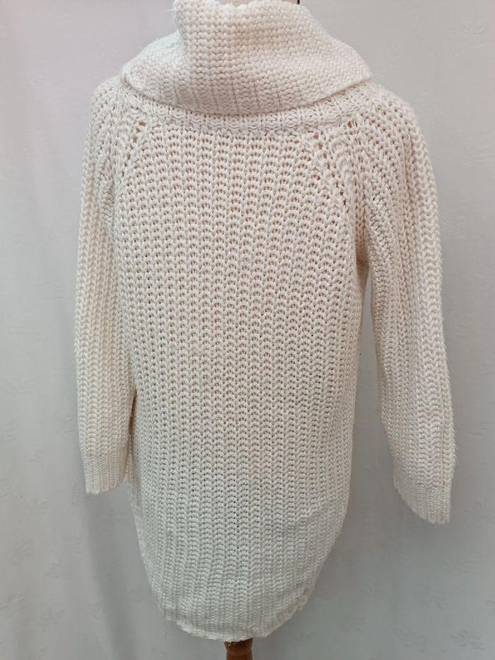 Pull tricot blanc taille S - photo numéro 6