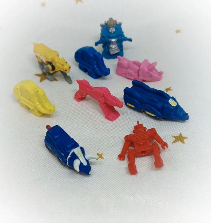 Power rangers morphin base micro mini playset mammouth bandai rhinocéros tigre rose bleu jaune - photo numéro 1