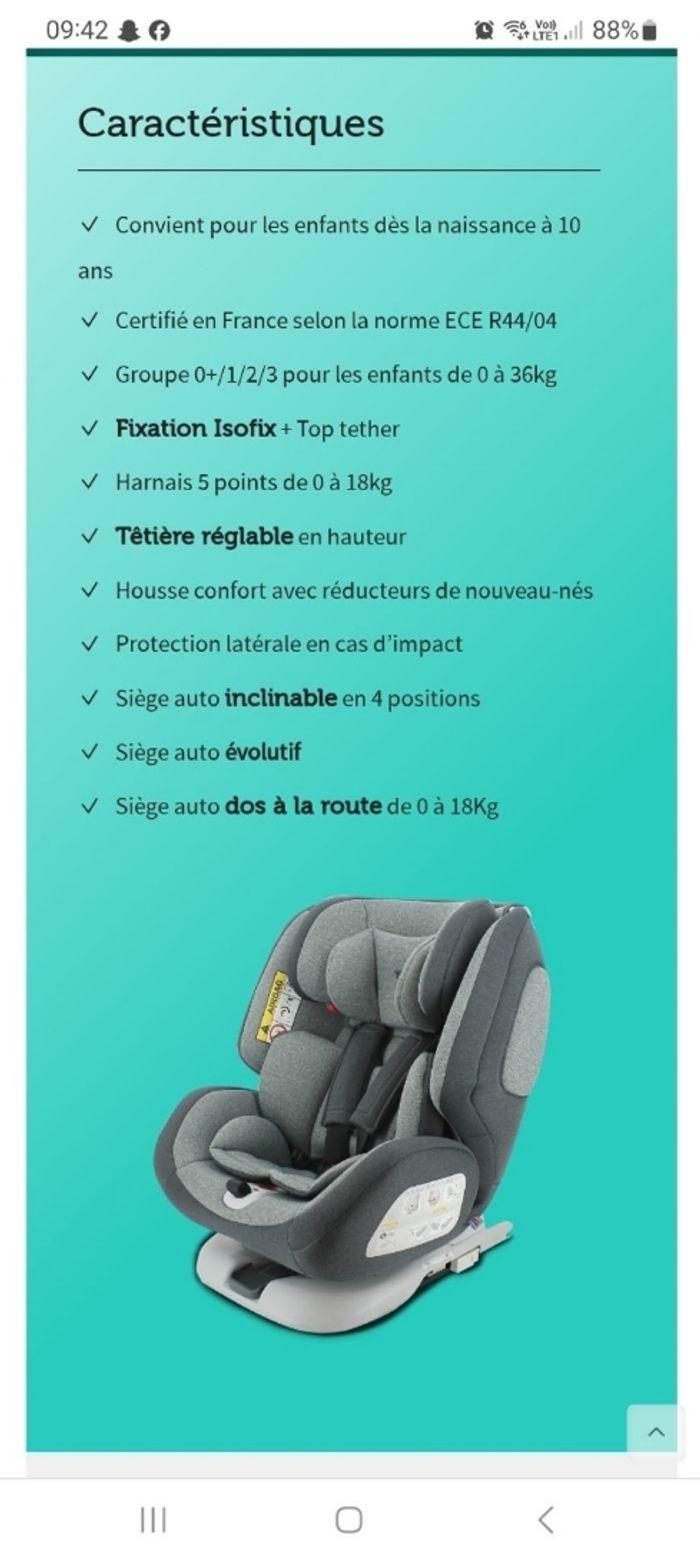 Siege auto isofix pivotant - photo numéro 11