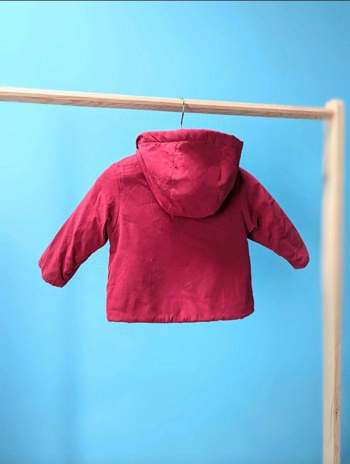 Manteau bordeaux, bébé fille - photo numéro 2