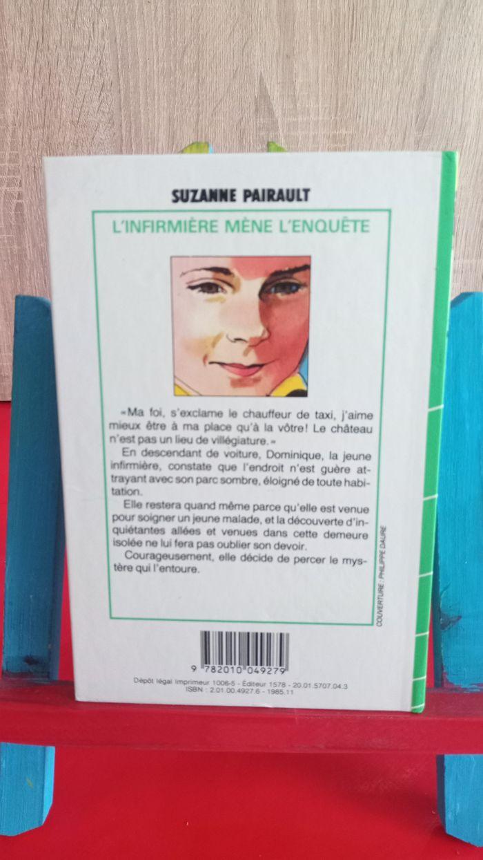 L'Infirmière mène l'enquête, 1985, bibliothèque verte - photo numéro 2