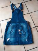 Robe salopette jeans 4 ans