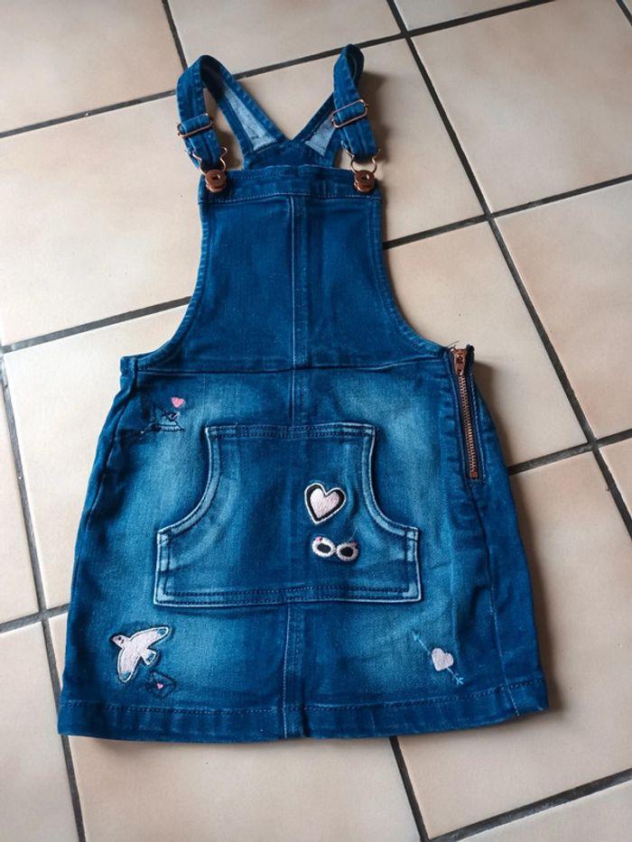 Robe salopette jeans 4 ans - photo numéro 1