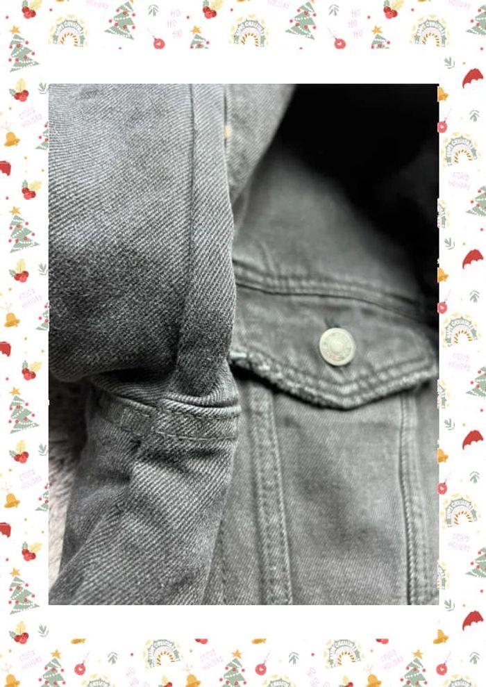 👕 Veste en jean avec doublure chaude Vintage Noir Taille L 👕 - photo numéro 16