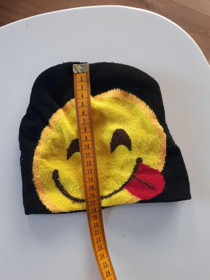 Bonnet noir et jaune smiley Phonicons - photo numéro 2