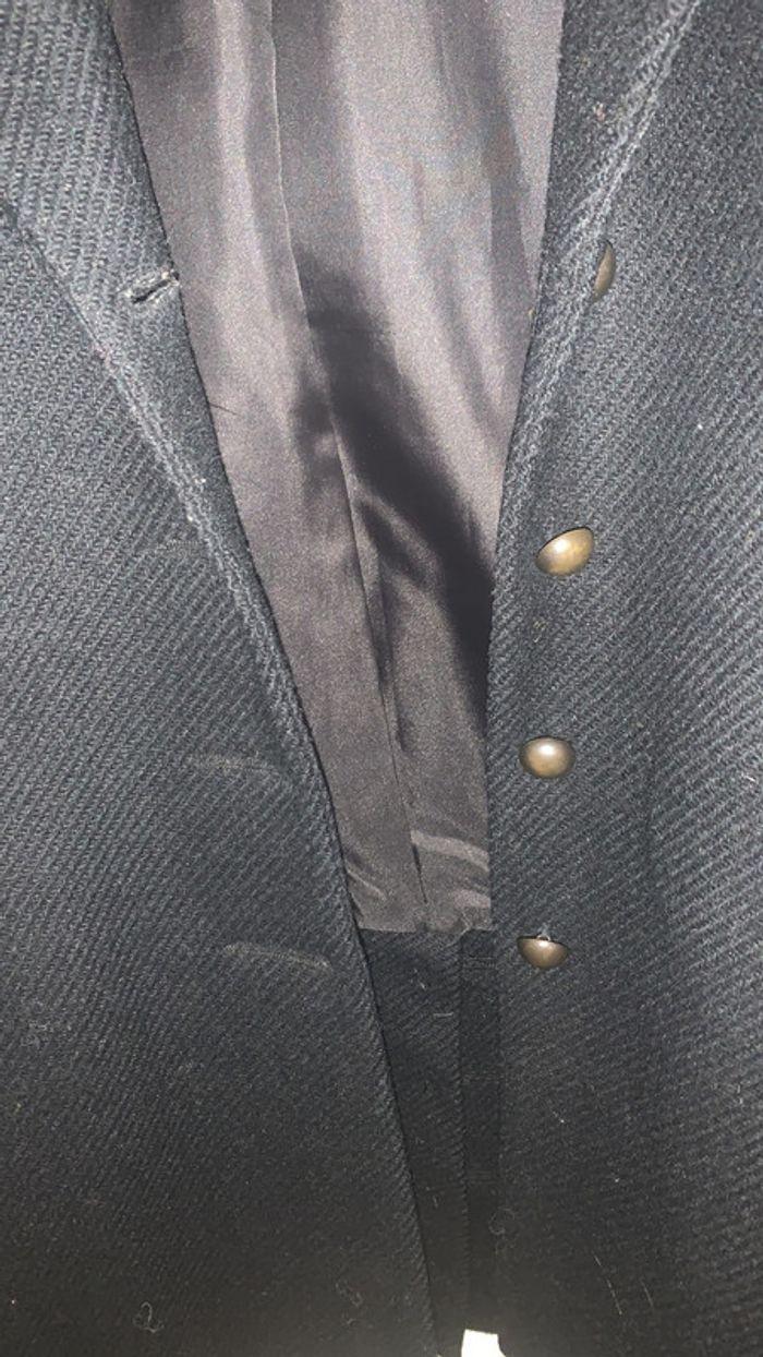 Blazer en laine noir, taille 38, comptoir des cotonniers - photo numéro 3