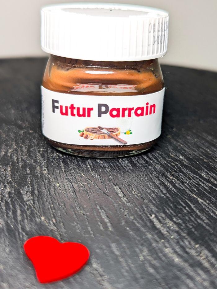 Pot de Nutella personnalisé : Annonce grossesse- Futur papa, Mamie, Parrain, Tata... - photo numéro 4