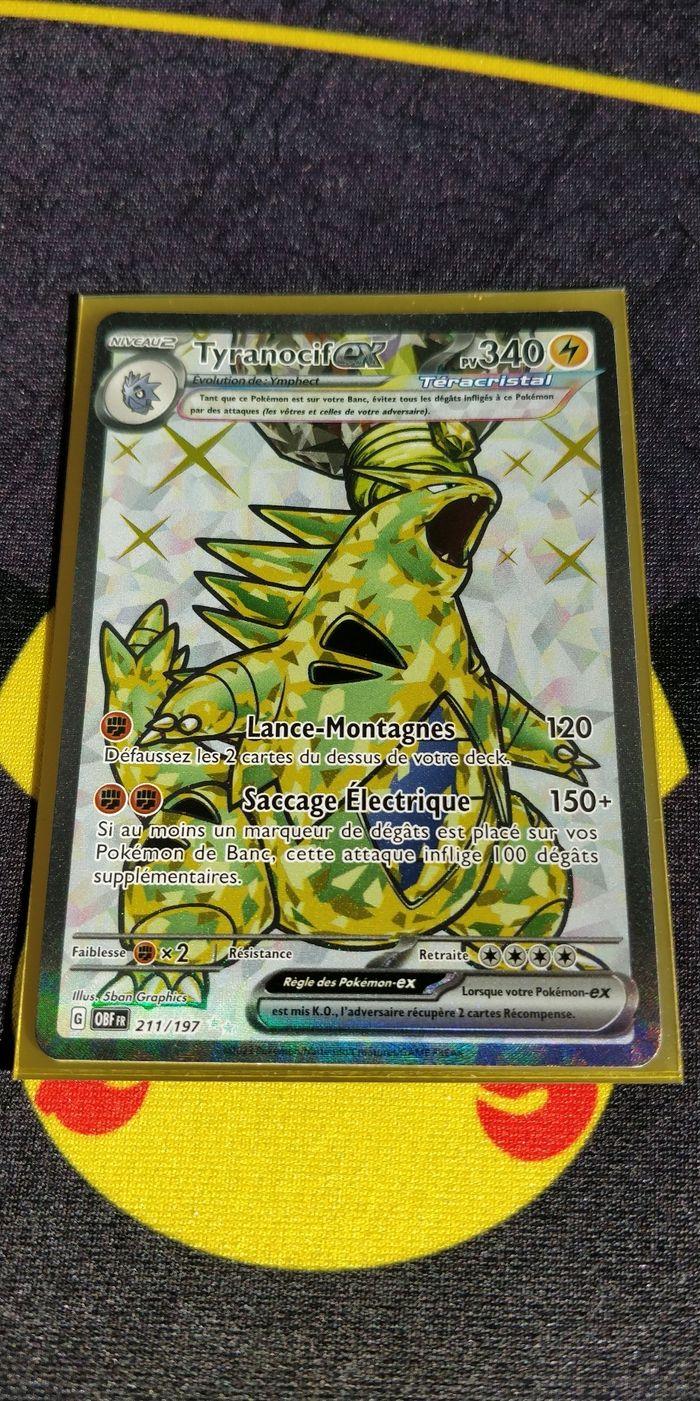 Carte Pokémon Tyranocif ex 211/197 teracristal  ev3 flammes obsidiennes - photo numéro 1