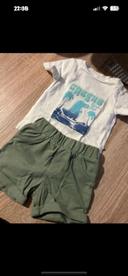 Ensemble short et tee-shirt bébé Creeks