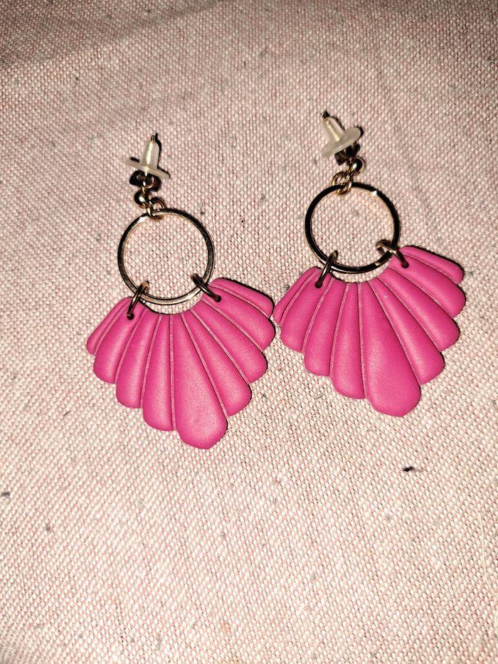 Boucles d oreilles eventails - photo numéro 3