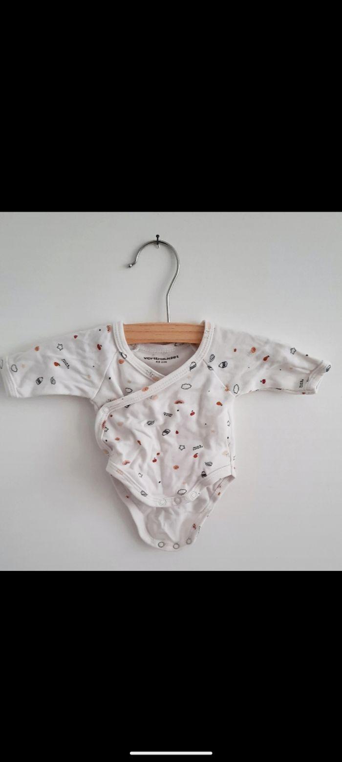 Lot de 2 bodies Verbaudet taille naissance 45 cm - photo numéro 3