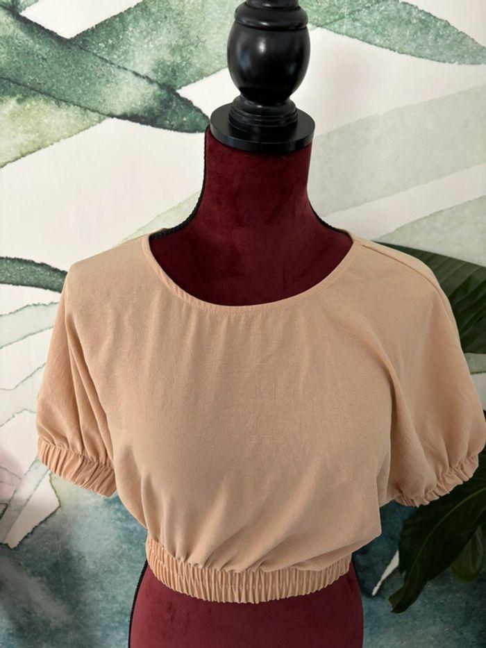 Top Zara beige neuf - photo numéro 1