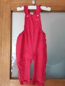 Salopette pantalon rouge