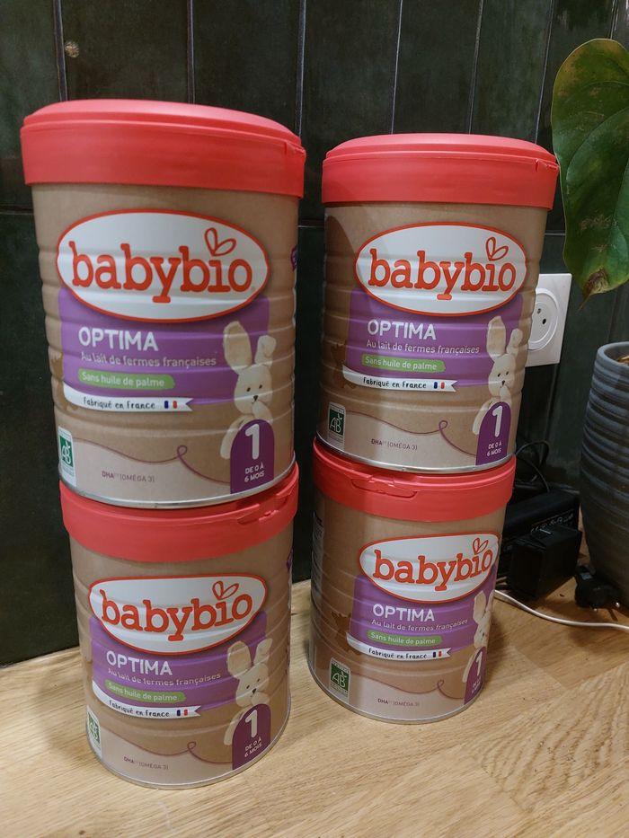 4 boîtes lait Babybio optima 1er âge 🍼 - photo numéro 1