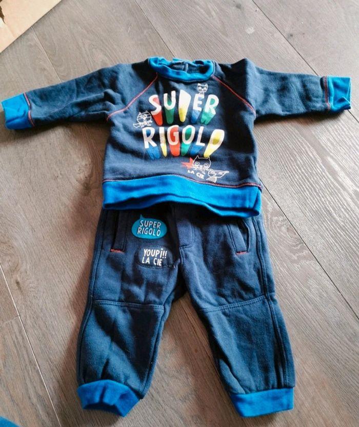 Ensemble Jogging bébé garçon 6 mois comme neuf - photo numéro 2