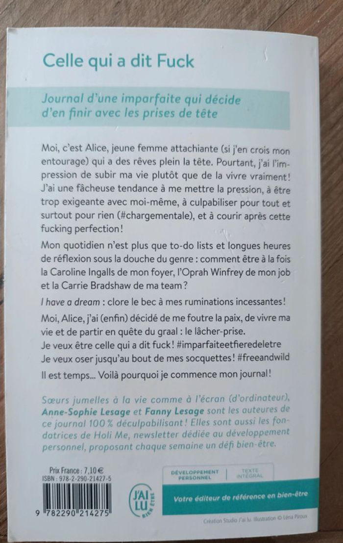 Livre celle qui a dit fuck - photo numéro 2