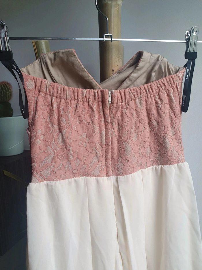 🌻Robe taille 36 rose et crème vintage - photo numéro 4