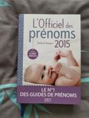 Livre L'officiel des prénoms 2015