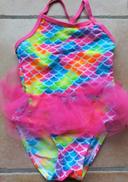 Maillot de bain 1 pièce tutu 2/3 ans princesse enfant