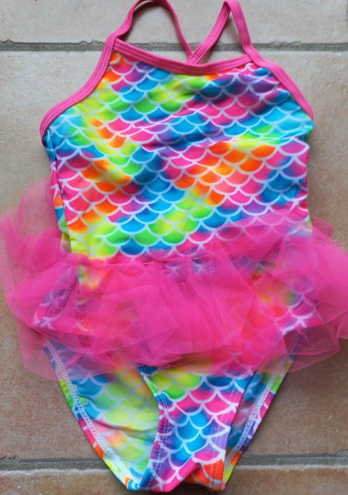 Maillot de bain 1 pièce tutu 2/3 ans princesse enfant - photo numéro 1