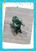 Minifigurine Godzilla vert clair (compatible Lego)