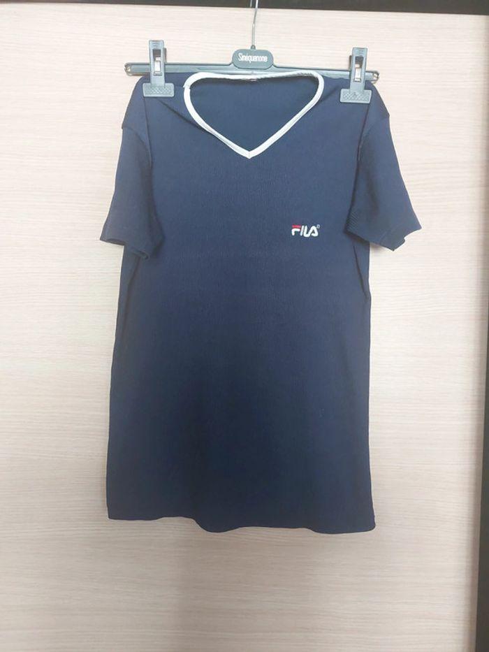 Tee-shirt fila marine - photo numéro 1