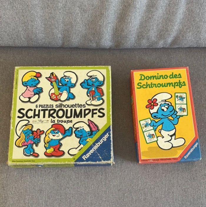 Lot jeux Schtroumphs 1982 - photo numéro 1