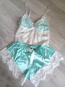 Set 2pce pyjama satin