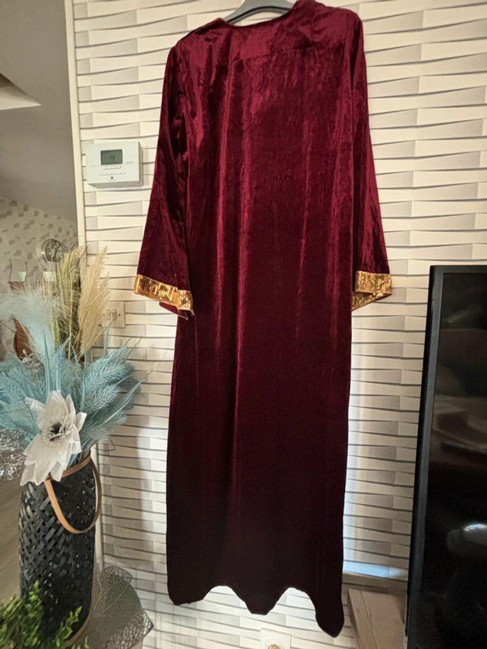 robe traditionnelle velours bordeaux TU - photo numéro 4