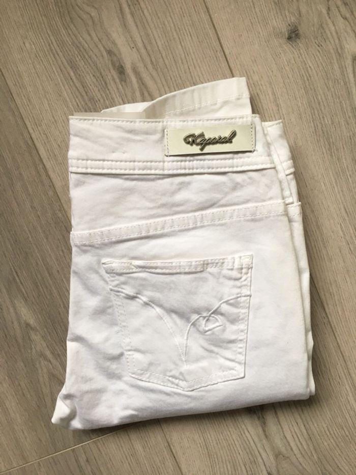 Jean femme blanc marque kaporal taille 36 - photo numéro 4