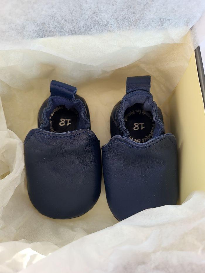 Chaussures bébés en cuir Point 18 Made in France 🇨🇵 - photo numéro 2