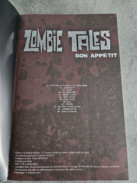 Livre BD jeunesse horreur "Zombie Tales" Tome 3 - Editeur Boom! Studios - photo numéro 3