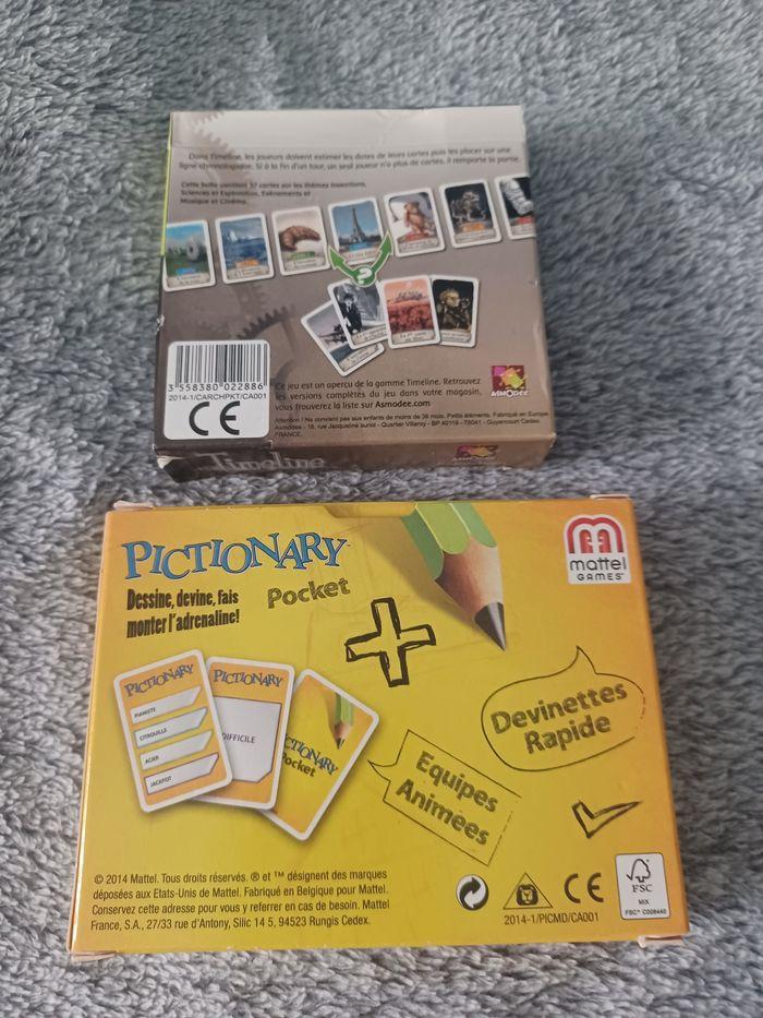 Vend 1 lot de 2 petits jeux de voyage, neuf, sous blister. - photo numéro 2