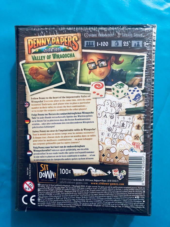 Jeu "Penny Papers et la vallée de Wiraqocha" - photo numéro 2