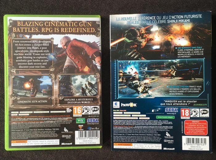 Lot 2 jeux SEGA: Resonance of Fate + Vanquish sur Xbox 360 - photo numéro 2